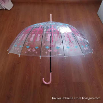 Factory Sale Clear Transparent POE Umbrellas